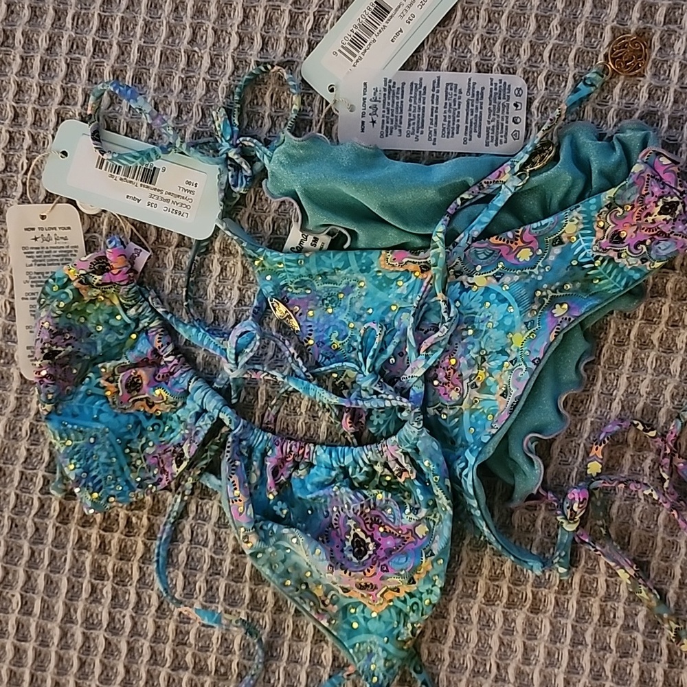 Luli Fama Multicolor Bikini Set